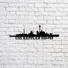 Us Navy Metal Sign, Veteran Signs, Uss Kidd Dd661 V2 Navy Ship Metal Art, Metal Sign, Metal Sign Decor, Metal Navy Signs