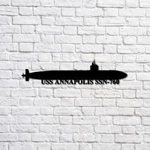 Us Navy Metal Sign, Veteran Signs, Uss Annapolis Ssn760 Navy Ship Metal Sign, Metal Sign, Metal Sign Decor, Metal Navy Signs