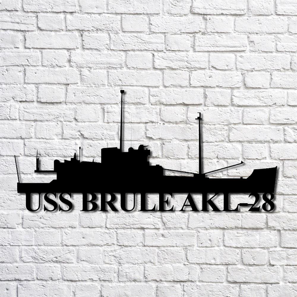 Us Navy Metal Sign, Veteran Signs, Uss Brule Akl28 Navy Ship Metal Art, Metal Sign, Metal Sign Decor, Metal Navy Signs