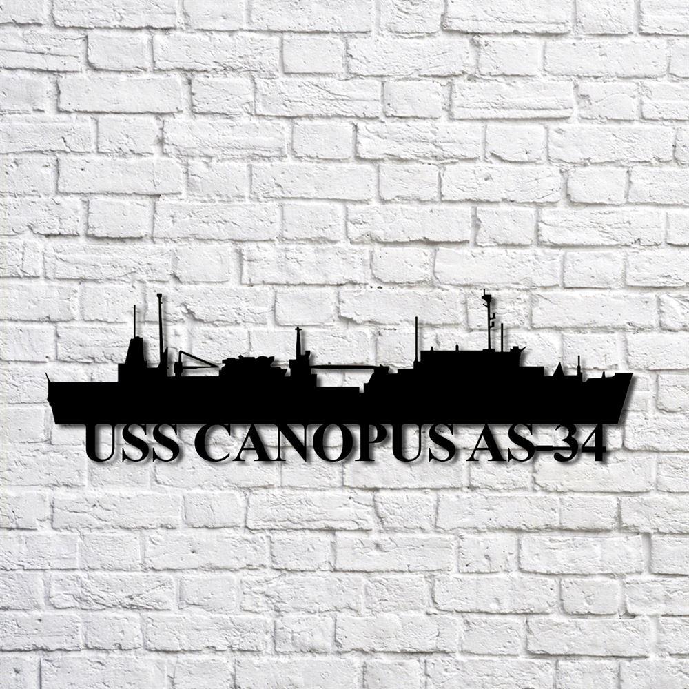 Us Navy Metal Sign, Veteran Signs, Uss Canopus As34 Navy Ship Metal Art, Metal Sign, Metal Sign Decor, Metal Navy Signs