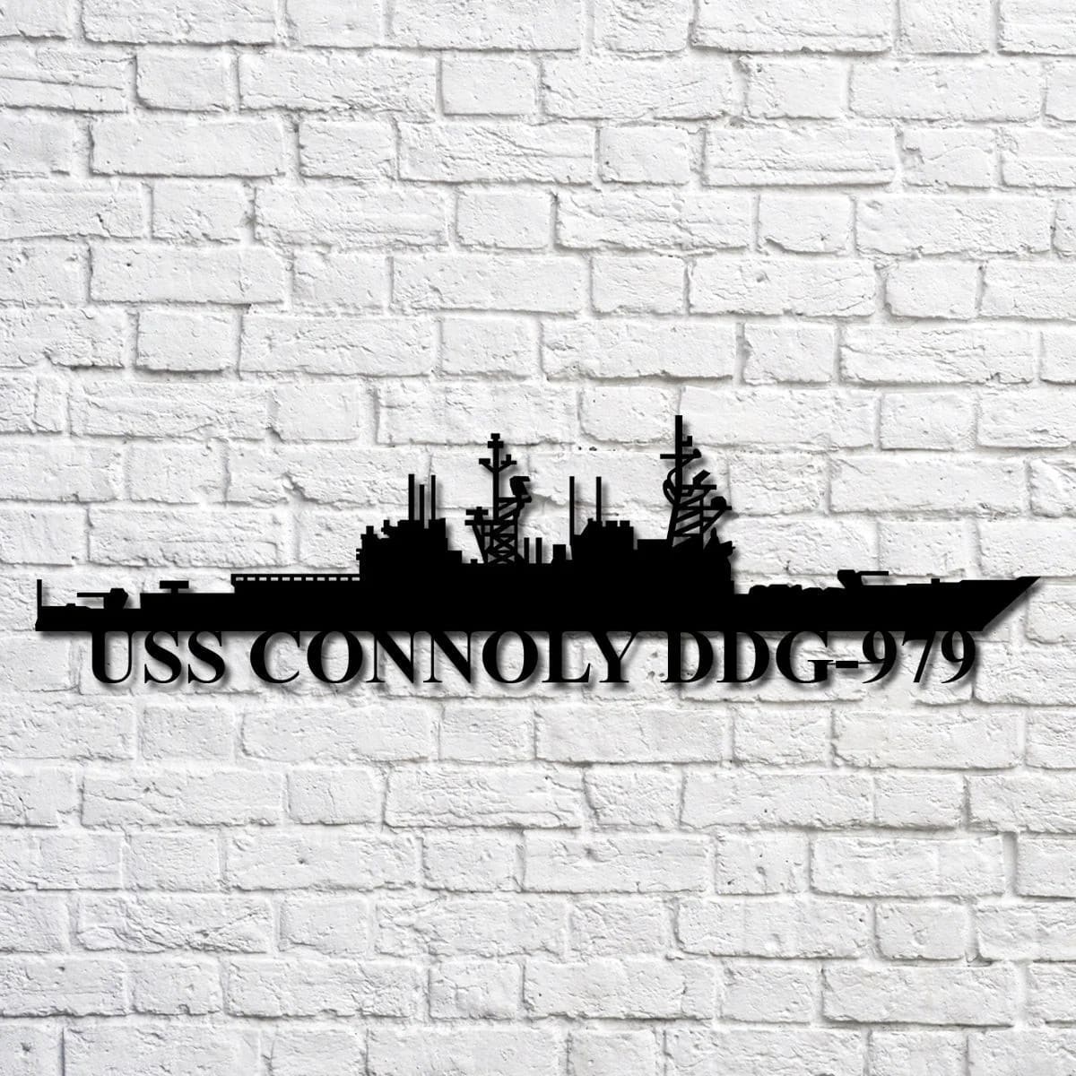 Us Navy Metal Sign, Veteran Signs, Uss Connoly Ddg979 Navy Ship Metal Art, Metal Sign, Metal Sign Decor, Metal Navy Signs