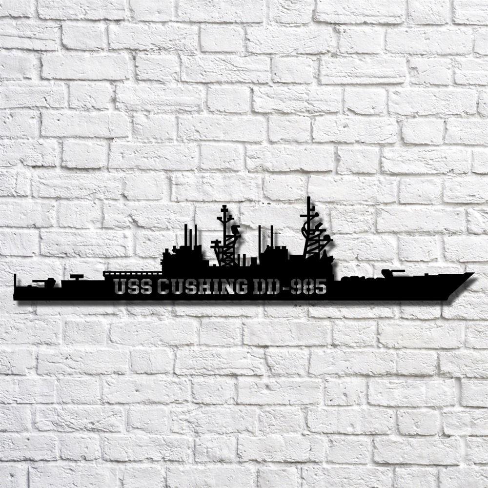 Us Navy Metal Sign, Veteran Signs, Uss Cushing Dd985 Navy Ship Metal Art, Metal Sign, Metal Sign Decor, Metal Navy Signs Us Navy Metal Sign, Veteran Signs, Uss Cushing Dd985 Navy Ship Metal Art, Metal Sign, Metal Sign Decor, Metal Navy Signs