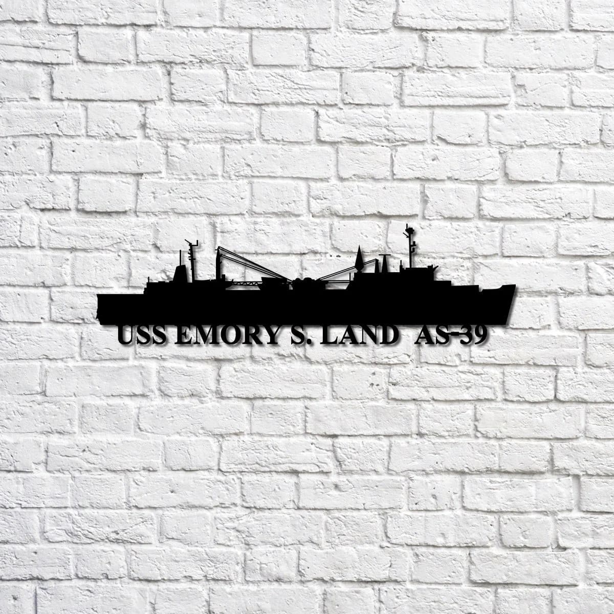 Us Navy Metal Sign, Veteran Signs, Uss Emory S Land As39 Navy Ship Metal Sign, Metal Sign, Metal Sign Decor, Metal Navy Signs