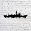 Us Navy Metal Sign, Veteran Signs, Uss Evans De1023 Navy Ship Metal Art, Metal Sign, Metal Sign Decor, Metal Navy Signs