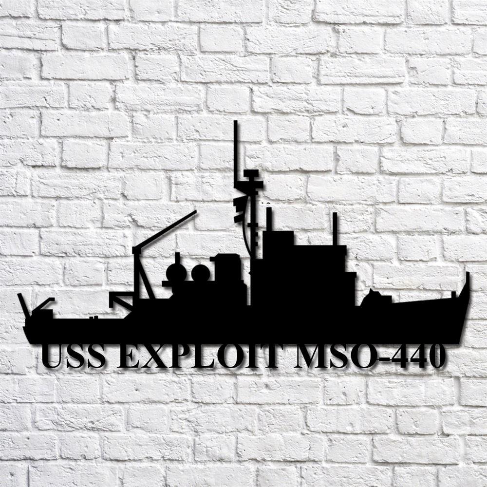 Us Navy Metal Sign, Veteran Signs, Uss Exploit Mso440 Navy Ship Metal Art, Metal Sign, Metal Sign Decor, Metal Navy Signs Us Navy Metal Sign, Veteran Signs, Uss Exploit Mso440 Navy Ship Metal Art, Metal Sign, Metal Sign Decor, Metal Navy Signs
