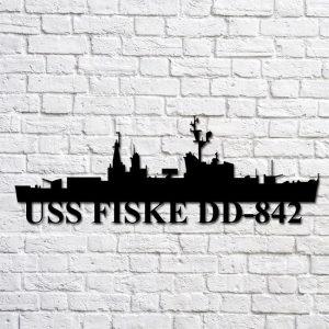 Us Navy Metal Sign Veteran Signs Uss Fiske Dd842 Navy Ship Metal Art Metal Sign Metal Sign Decor Metal Navy Signs 1 akl7e4.jpg