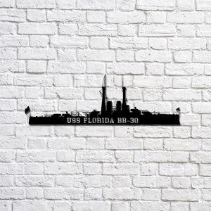 Us Navy Metal Sign Veteran Signs Uss Florida Bb30 Navy Ship Metal Sign Metal Sign Metal Sign Decor Metal Navy Signs 1 aaauhx.jpg