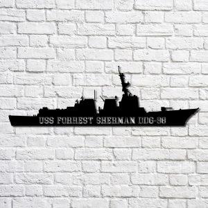 Us Navy Metal Sign Veteran Signs Uss Forrest Sherman Ddg98 Navy Ship Metal Art Metal Sign Metal Sign Decor Metal Navy Signs 1 wtyrmd.jpg