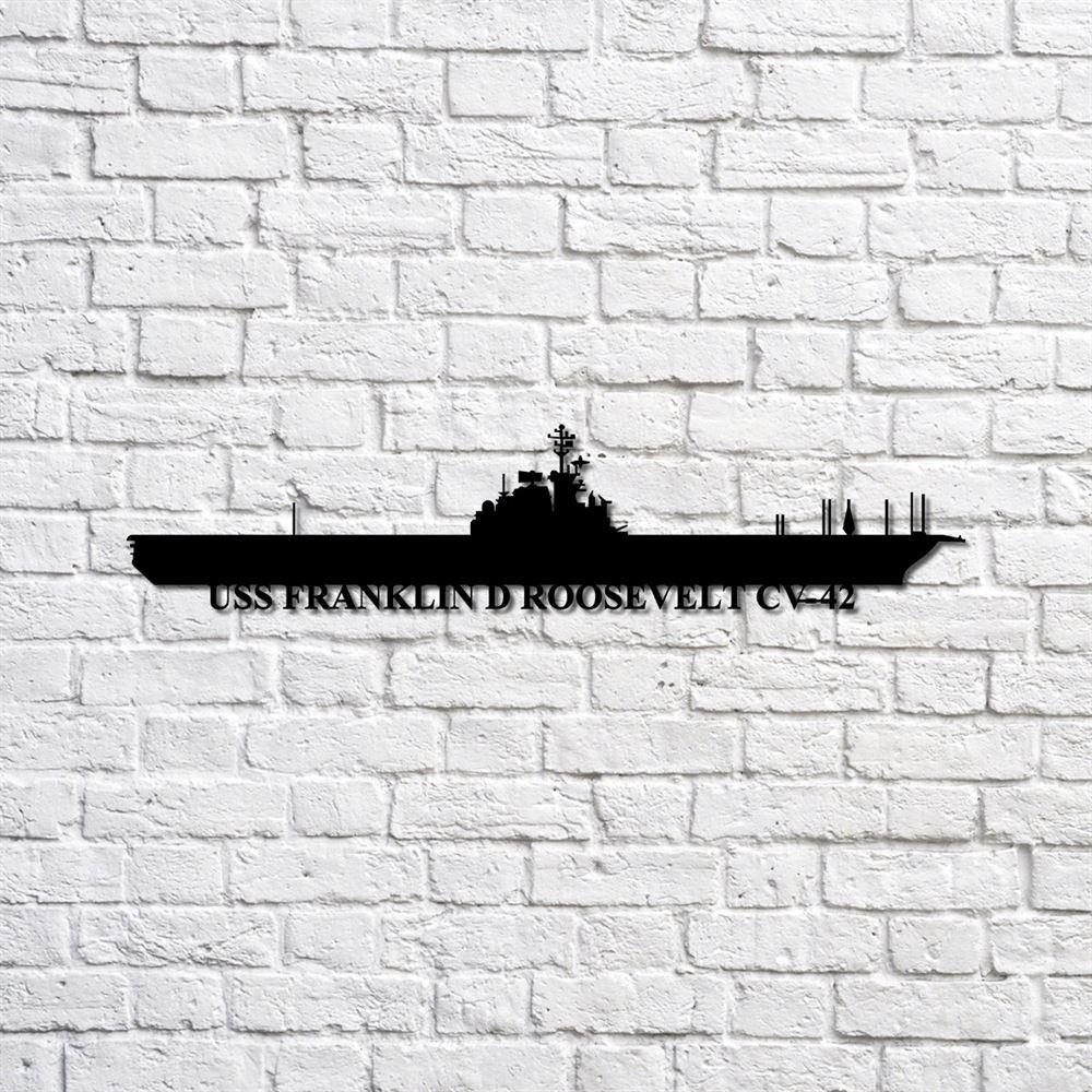 Us Navy Metal Sign, Veteran Signs, Uss Franklin D Roosevelt Cv42 Navy Ship Metal Sign, Metal Sign, Metal Sign Decor, Metal Navy Signs