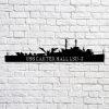 Us Navy Metal Sign, Veteran Signs, Uss Gunston Hall Lsd5 V2 Navy Ship Metal Art, Metal Sign, Metal Sign Decor, Metal Navy Signs