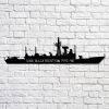 Us Navy Metal Sign, Veteran Signs, Uss Halyburon Ffg40 Navy Ship Metal Sign, Metal Sign, Metal Sign Decor, Metal Navy Signs