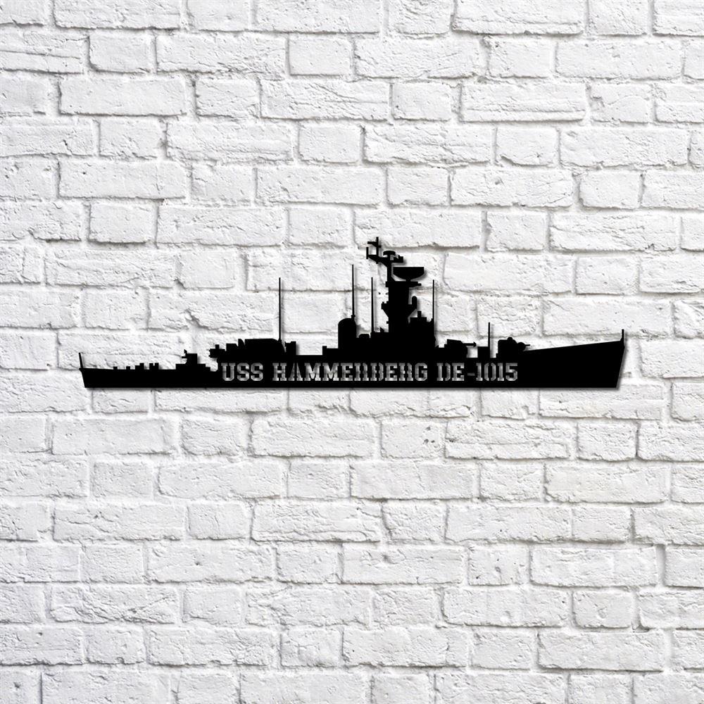 Us Navy Metal Sign, Veteran Signs, Uss Hammerberg De1015 Navy Ship Metal Sign, Metal Sign, Metal Sign Decor, Metal Navy Signs