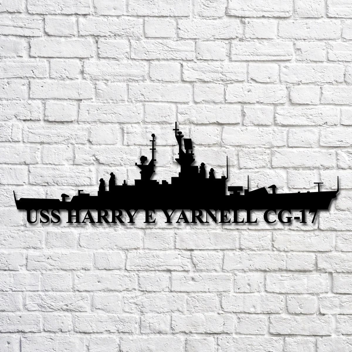Us Navy Metal Sign, Veteran Signs, Uss Harry E Yarnell Cg17 Navy Ship Metal Art, Metal Sign, Metal Sign Decor, Metal Navy Signs