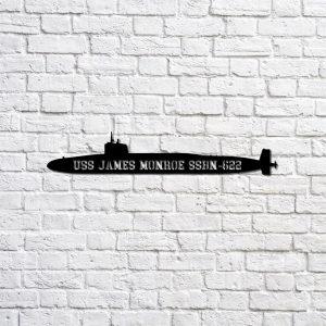 Us Navy Metal Sign Veteran Signs Uss James Monroe Ssbn622 Navy Ship Metal Sign Metal Sign Metal Sign Decor Metal Navy Signs 1 bpqwan.jpg