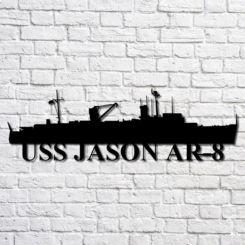 Us Navy Metal Sign, Veteran Signs, Uss Jason Ar8 Navy Ship Metal Art, Metal Sign, Metal Sign Decor, Metal Navy Signs
