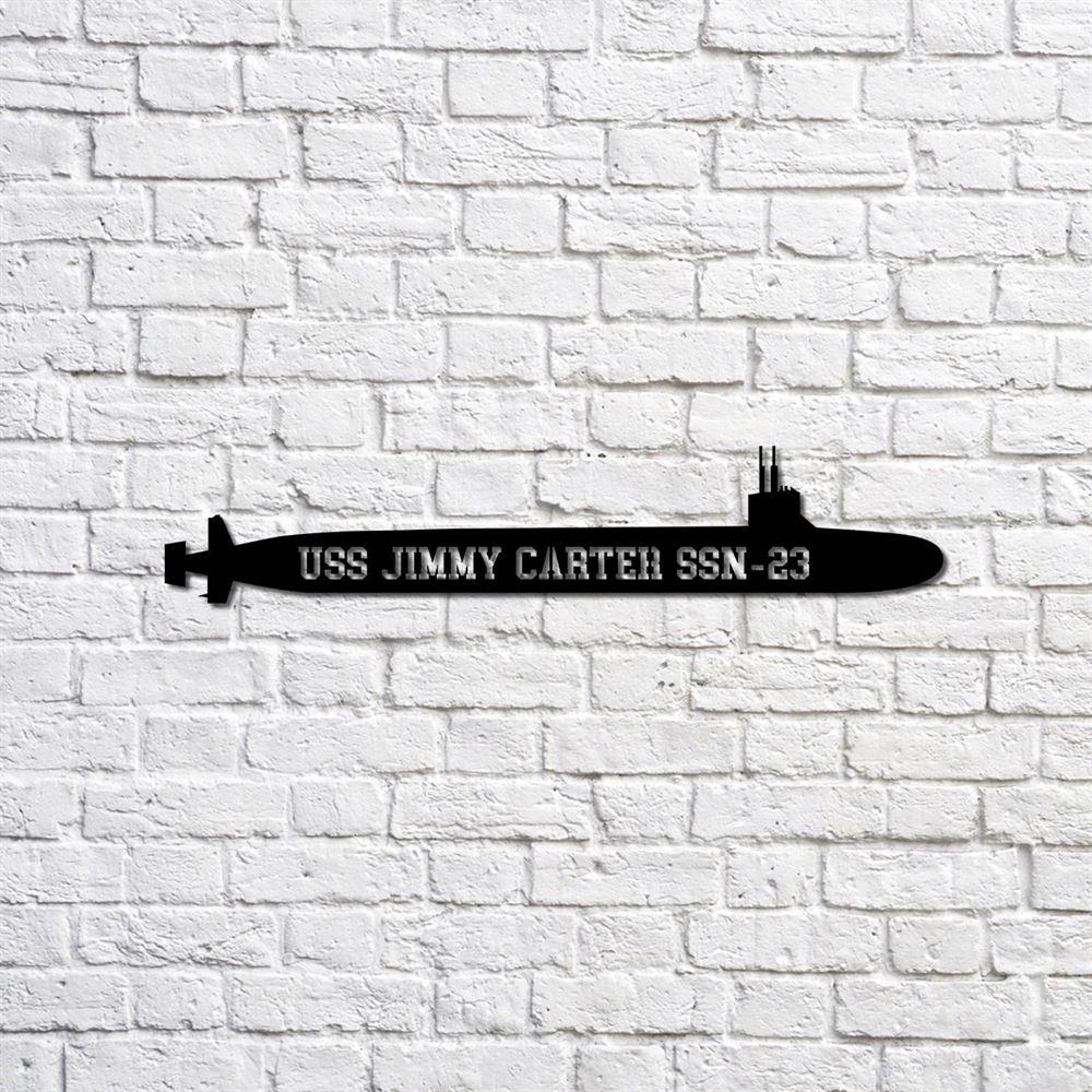 Us Navy Metal Sign, Veteran Signs, Uss Jimmy Carter Ssn23 Navy Ship Metal Sign, Metal Sign, Metal Sign Decor, Metal Navy Signs
