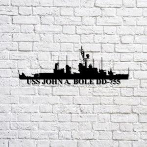 Us Navy Metal Sign Veteran Signs Uss John A Bole Dd755 Navy Ship Metal Sign Metal Sign Metal Sign Decor Metal Navy Signs 1 twyydg.jpg