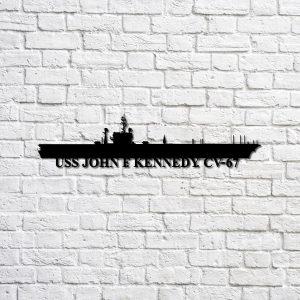 Us Navy Metal Sign Veteran Signs Uss John F Kennedy Cv67 Navy Ship Metal Sign Metal Sign Metal Sign Decor Metal Navy Signs 1 iilt9r.jpg