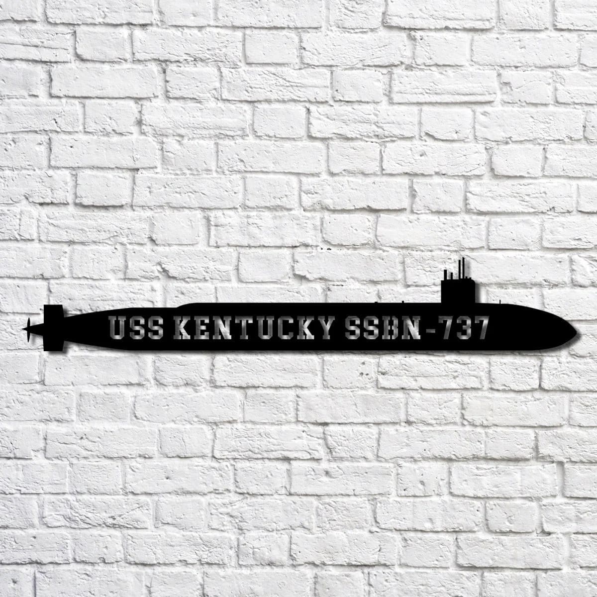 Us Navy Metal Sign, Veteran Signs, Uss Kentucky Ssbn737 Navy Ship Metal Art, Metal Sign, Metal Sign Decor, Metal Navy Signs