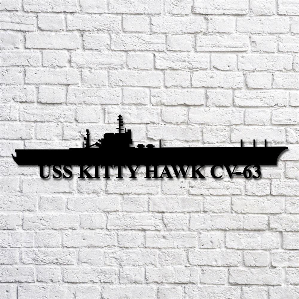 Us Navy Metal Sign, Veteran Signs, Uss Kitty Hawk Cv63 V2 Navy Ship Metal Art, Metal Sign, Metal Sign Decor, Metal Navy Signs