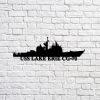 Us Navy Metal Sign, Veteran Signs, Uss Lake Champlain Cvs39 Navy Ship Metal Art, Metal Sign, Metal Sign Decor, Metal Navy Signs