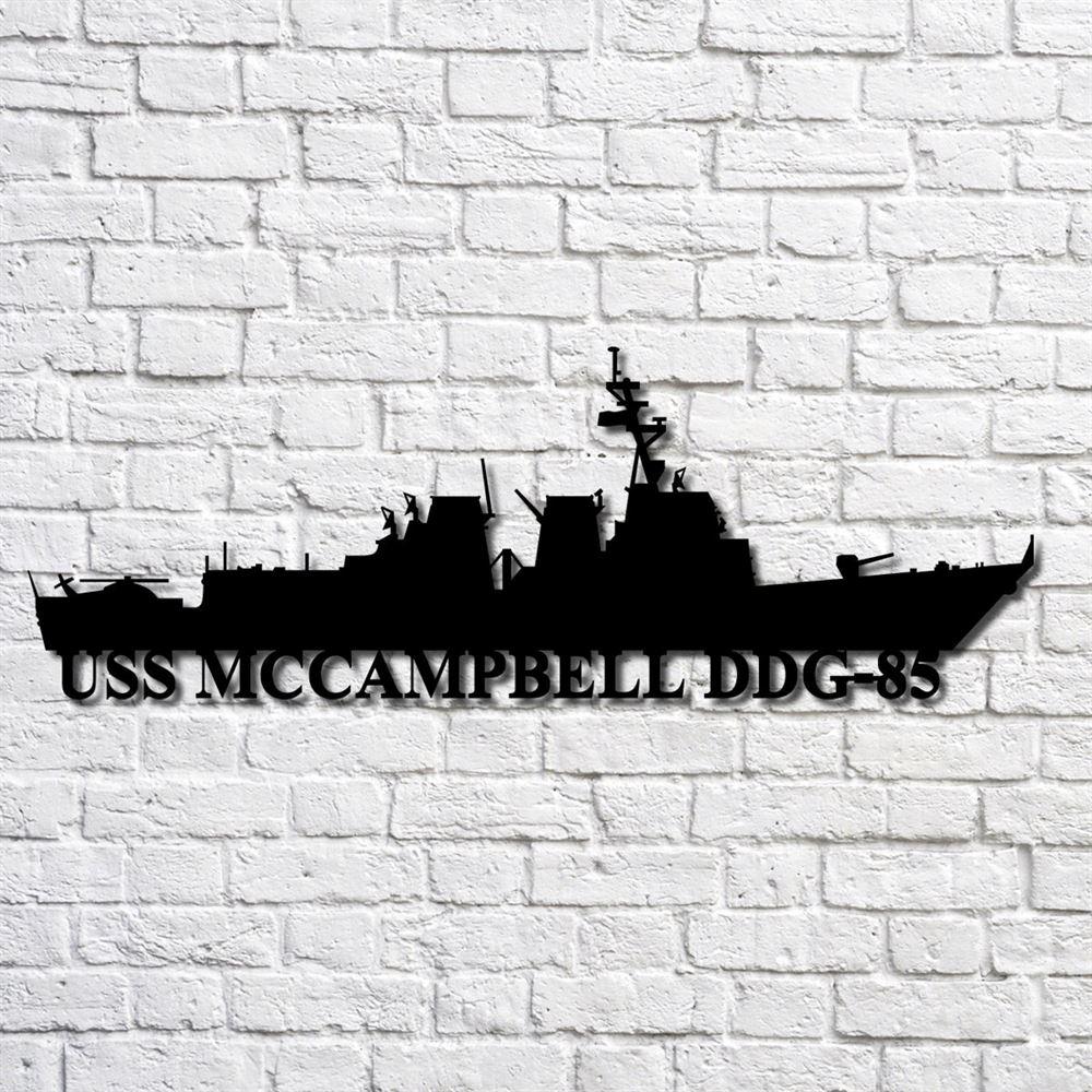 Us Navy Metal Sign, Veteran Signs, Uss Mccampbell Ddg85 Navy Ship Metal Art, Metal Sign, Metal Sign Decor, Metal Navy Signs