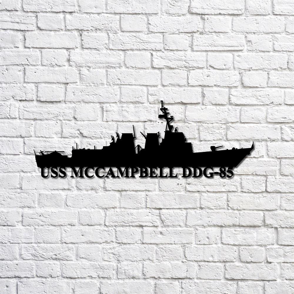 Us Navy Metal Sign, Veteran Signs, Uss Mccampbell Ddg85 Navy Ship Metal Sign, Metal Sign, Metal Sign Decor, Metal Navy Signs