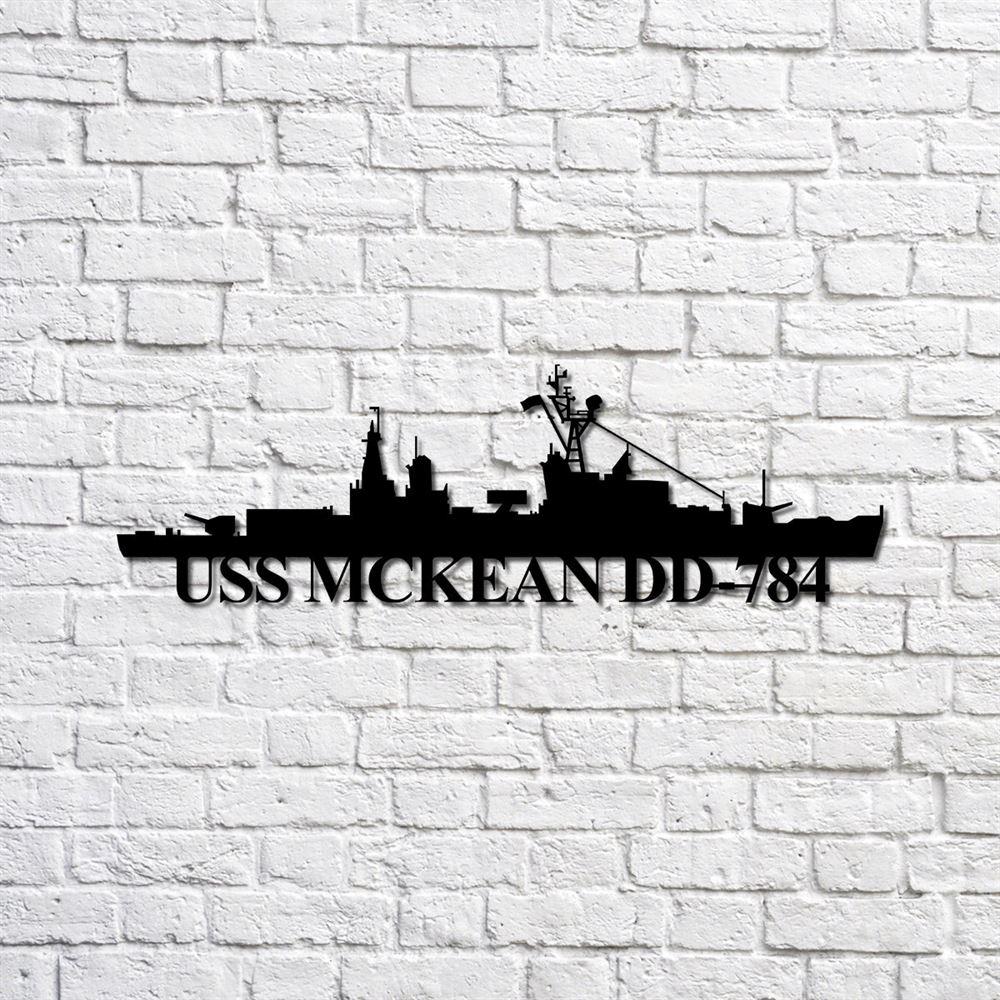Us Navy Metal Sign, Veteran Signs, Uss Mckean Dd784 Navy Ship Metal Sign, Metal Sign, Metal Sign Decor, Metal Navy Signs