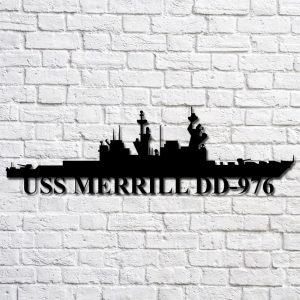 Us Navy Metal Sign Veteran Signs Uss Merrill Dd976 Navy Ship Metal Art Metal Sign Metal Sign Decor Metal Navy Signs 1 veine3.jpg