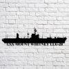 Us Navy Metal Sign, Veteran Signs, Uss Mullany Dd528 Navy Ship Metal Art, Metal Sign, Metal Sign Decor, Metal Navy Signs