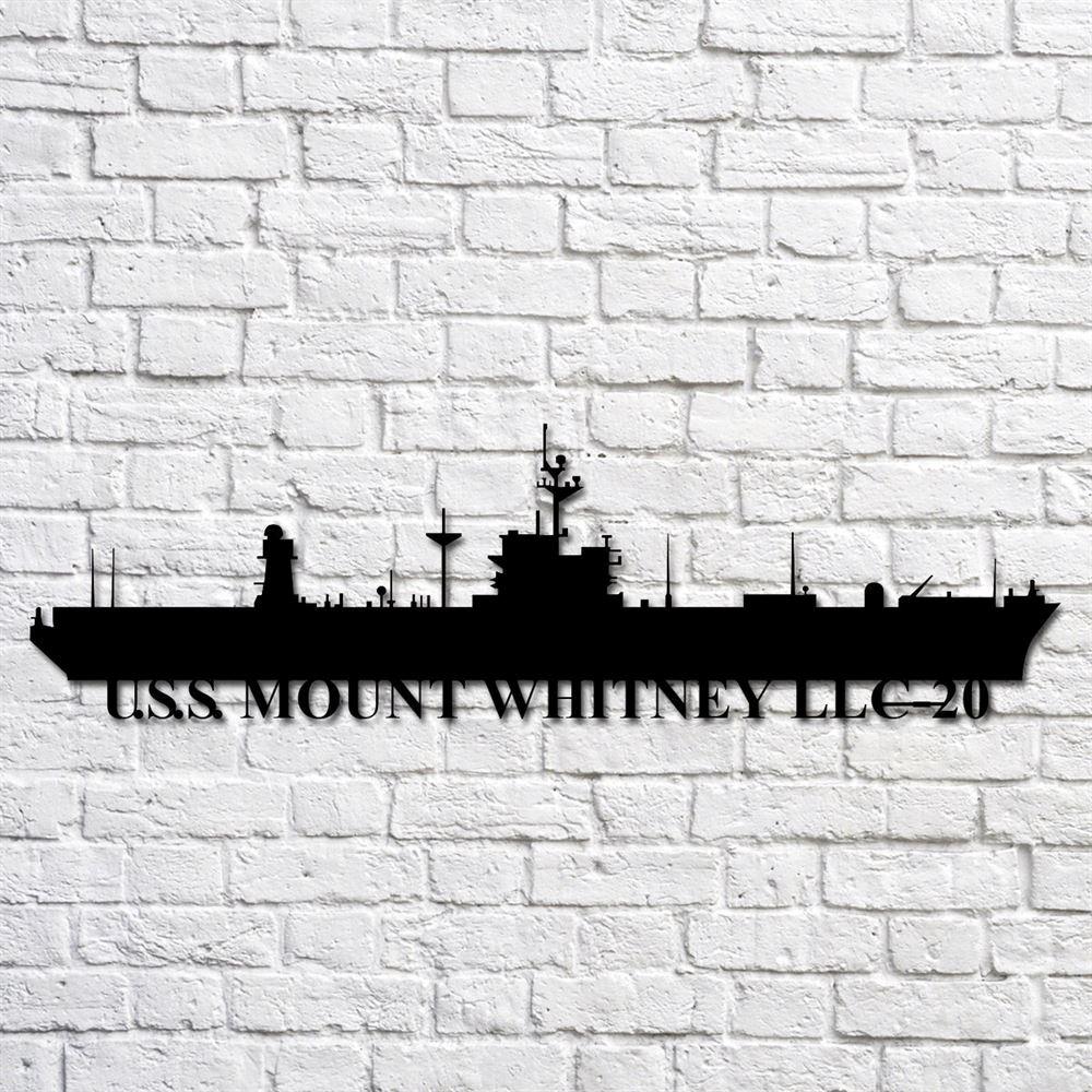 Us Navy Metal Sign, Veteran Signs, Uss Mount Whitney Llc20 Navy Ship Metal Art, Metal Sign, Metal Sign Decor, Metal Navy Signs