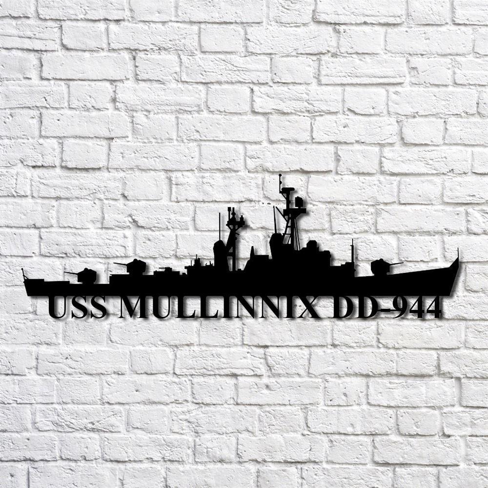 Us Navy Metal Sign, Veteran Signs, Uss Mullinnix Dd944 Navy Ship Metal Art, Metal Sign, Metal Sign Decor, Metal Navy Signs