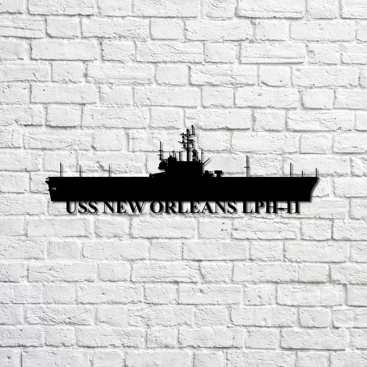 Us Navy Metal Sign, Veteran Signs, Uss New Orleans Lph11 Navy Ship Metal Sign, Metal Sign, Metal Sign Decor, Metal Navy Signs