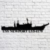 Us Navy Metal Sign, Veteran Signs, Uss Newport News Ca148 Navy Ship Metal Art, Metal Sign, Metal Sign Decor, Metal Navy Signs