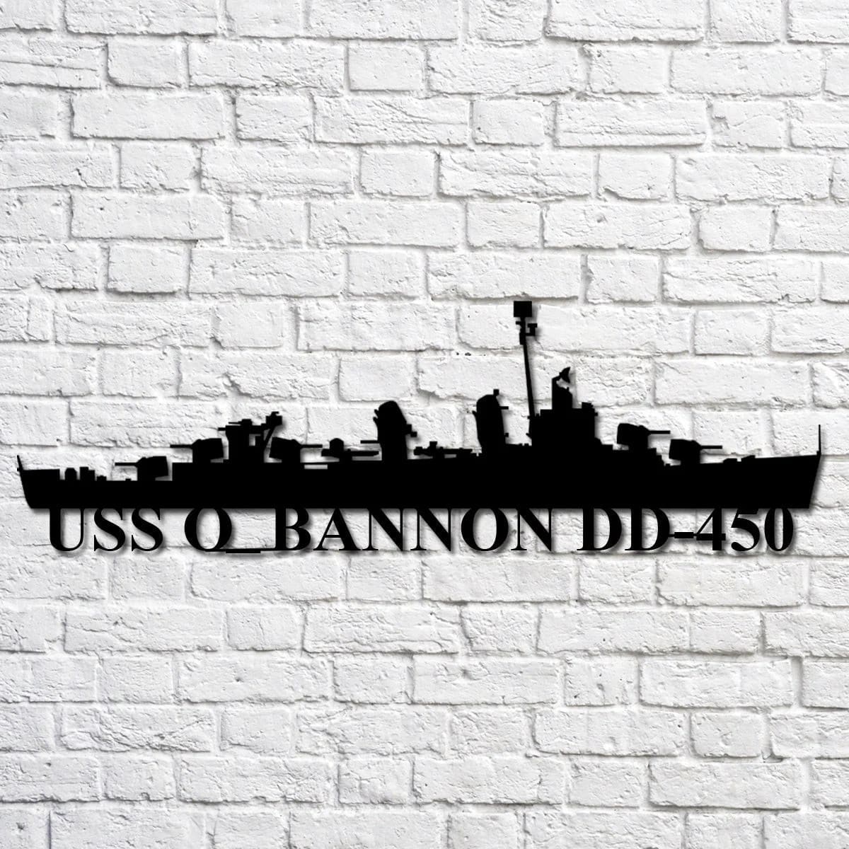 Us Navy Metal Sign, Veteran Signs, Uss O_bannon Dd450 Navy Ship Metal Art, Metal Sign, Metal Sign Decor, Metal Navy Signs