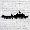 Us Navy Metal Sign, Veteran Signs, Uss Observation Island Eag154 Navy Ship Metal Art, Metal Sign, Metal Sign Decor, Metal Navy Signs