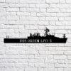 Us Navy Metal Sign, Veteran Signs, Uss Ogden Lpd5 Navy Ship Metal Sign, Metal Sign, Metal Sign Decor, Metal Navy Signs
