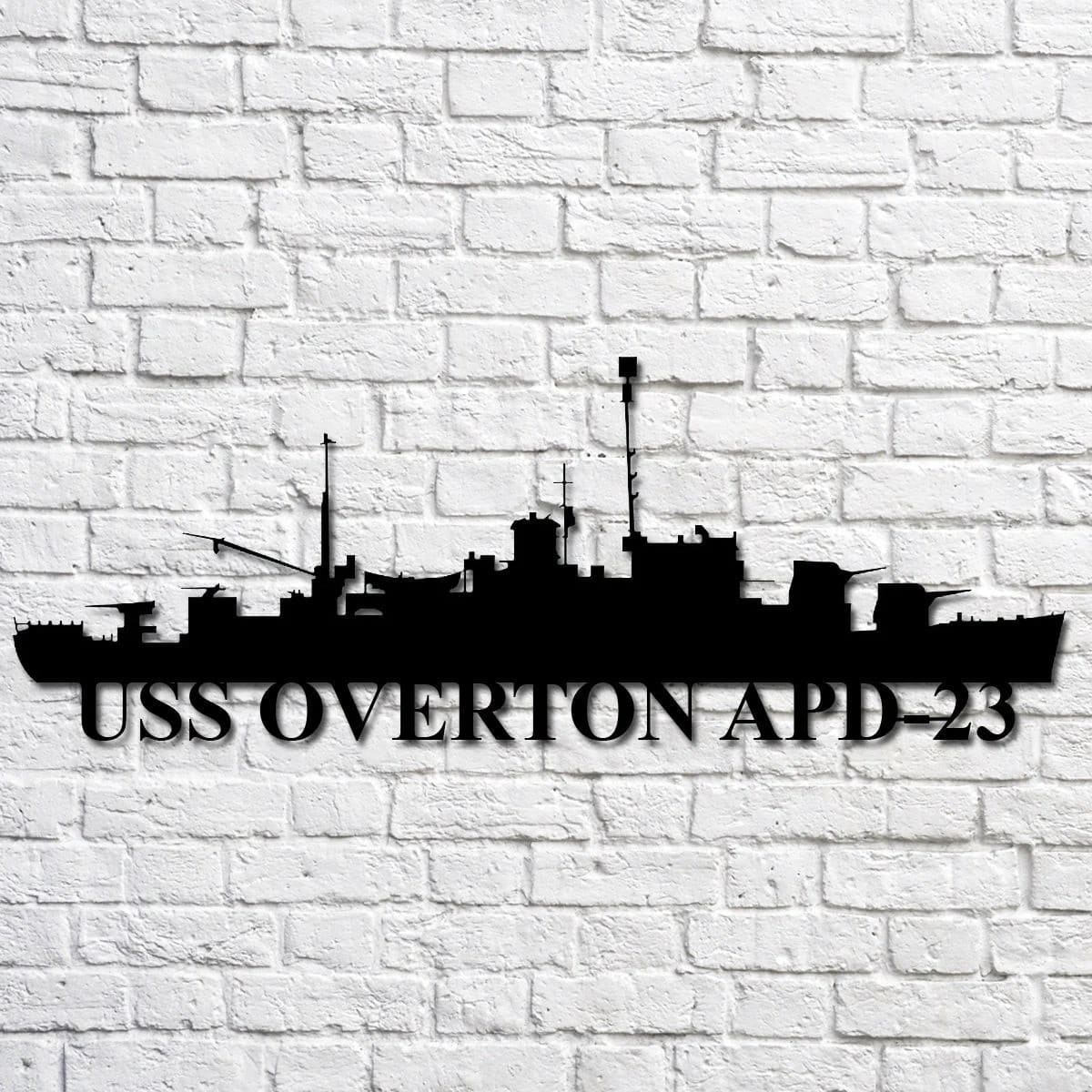 Us Navy Metal Sign, Veteran Signs, Uss Overton Apd 23 Navy Ship Metal Art, Metal Sign, Metal Sign Decor, Metal Navy Signs