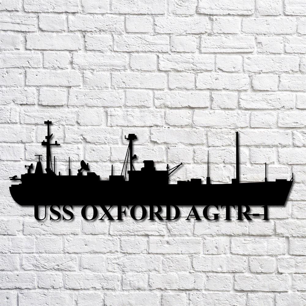 Us Navy Metal Sign, Veteran Signs, Uss Oxford Agtr1 Navy Ship Metal Art, Metal Sign, Metal Sign Decor, Metal Navy Signs