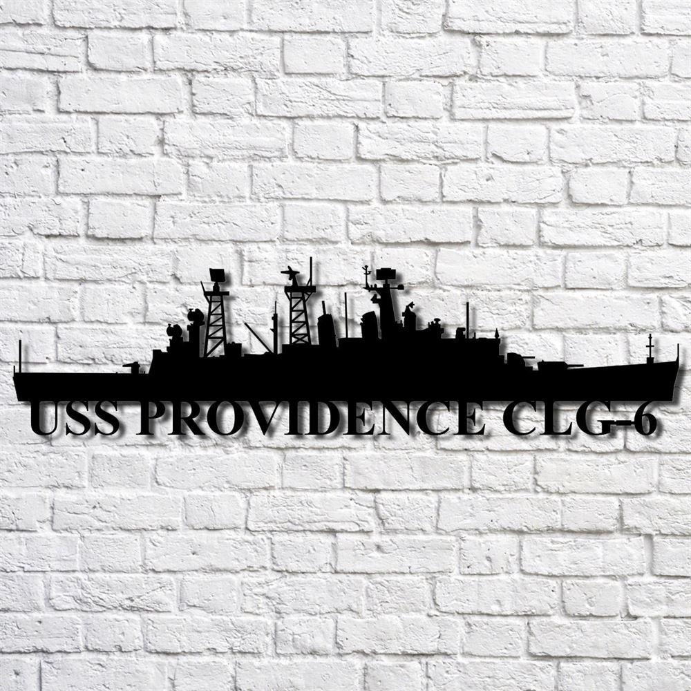 Us Navy Metal Sign, Veteran Signs, Uss Providence Clg6 Navy Ship Metal Art, Metal Sign, Metal Sign Decor, Metal Navy Signs