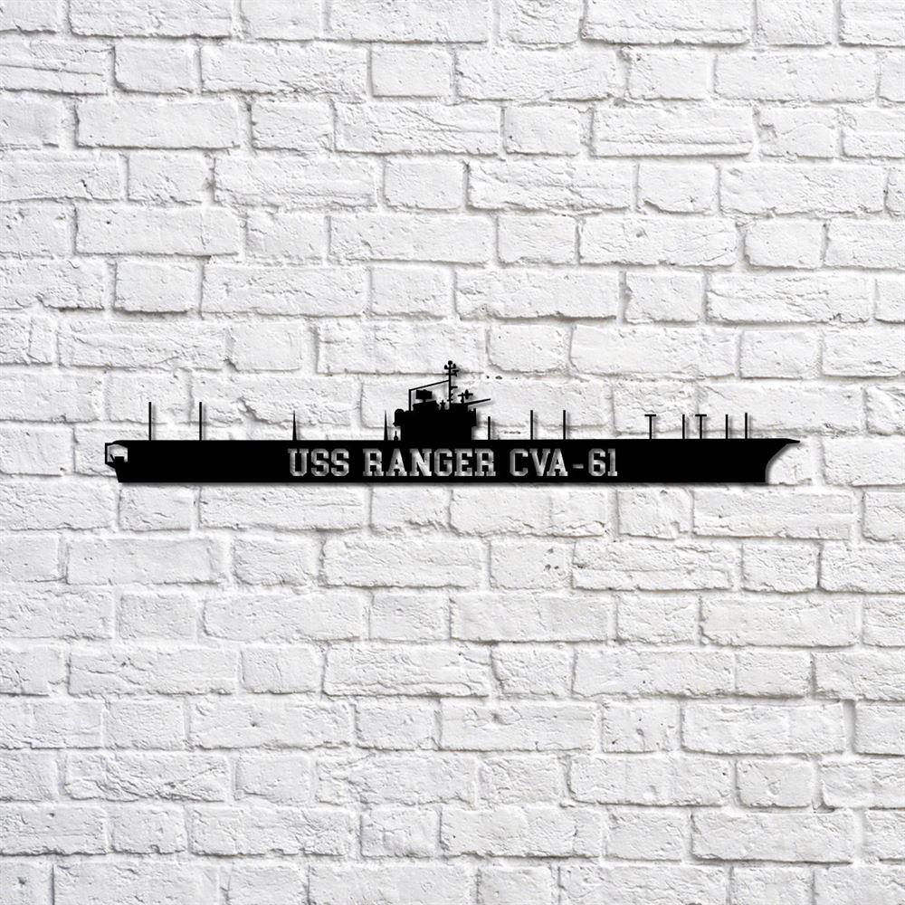 Us Navy Metal Sign, Veteran Signs, Uss Ranger Cva61 Navy Ship Metal Sign, Metal Sign, Metal Sign Decor, Metal Navy Signs