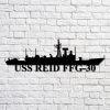 Us Navy Metal Sign, Veteran Signs, Uss Reeves Cg24 Navy Ship Metal Art, Metal Sign, Metal Sign Decor, Metal Navy Signs