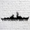 Us Navy Metal Sign, Veteran Signs, Uss Sampson Ddg102 Navy Ship Metal Art, Metal Sign, Metal Sign Decor, Metal Navy Signs