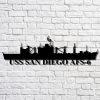 Us Navy Metal Sign, Veteran Signs, Uss San Francisco Ssn711 Navy Ship Metal Art, Metal Sign, Metal Sign Decor, Metal Navy Signs