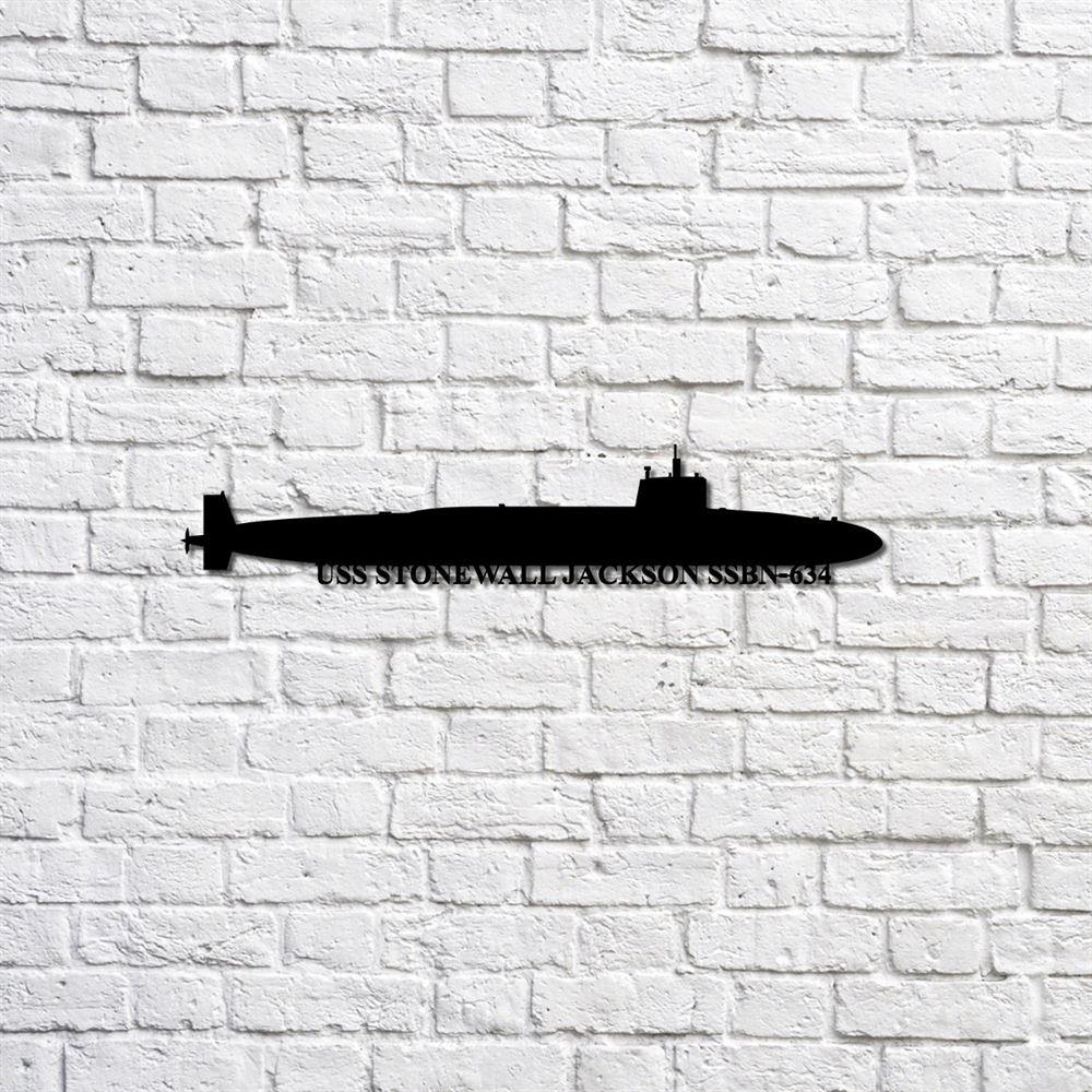 Us Navy Metal Sign, Veteran Signs, Uss Stonewall Jackson Ssbn634 Navy Ship Metal Sign, Metal Sign, Metal Sign Decor, Metal Navy Signs