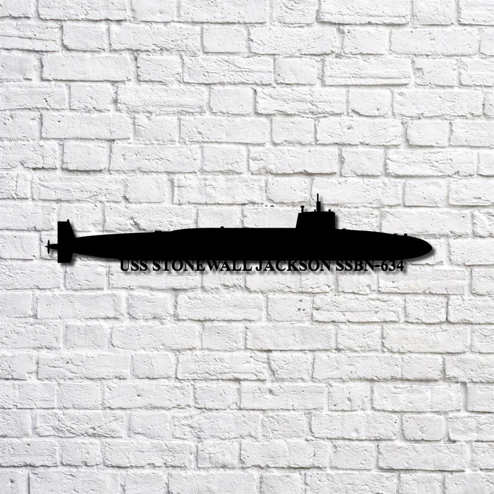 Us Navy Metal Sign, Veteran Signs, Uss Stonewall Jackson Ssbn 634 Navy Ship Metal Art, Metal Sign, Metal Sign Decor, Metal Navy Signs