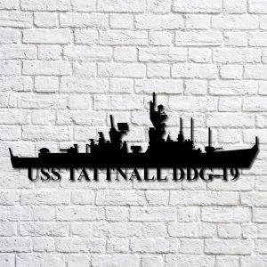Us Navy Metal Sign Veteran Signs Uss Tattnall Ddg19 Navy Ship Metal Art Metal Sign Metal Sign Decor Metal Navy Signs 1 e5b4nq.jpg