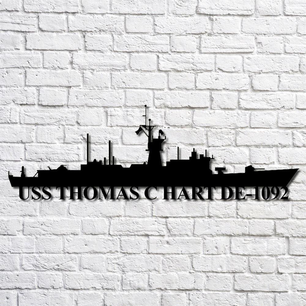 Us Navy Metal Sign, Veteran Signs, Uss Thomas C Hart De1092 Navy Ship Metal Art, Metal Sign, Metal Sign Decor, Metal Navy Signs