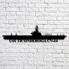 Us Navy Metal Sign, Veteran Signs, Uss Ticonderoga Cva14 Navy Ship Metal Art, Metal Sign, Metal Sign Decor, Metal Navy Signs
