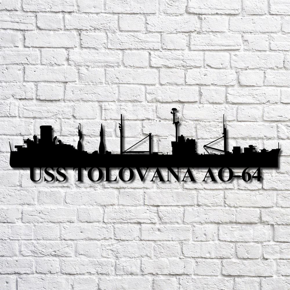 Us Navy Metal Sign, Veteran Signs, Uss Tolovana Ao64 Navy Ship Metal Art, Metal Sign, Metal Sign Decor, Metal Navy Signs